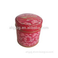 flower print metal tea packagng tin box with round shape                        
                                                                                Supplier's Choice